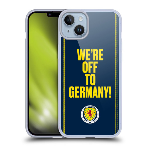 Scotland National Football Team Graphics We're Off To Germany Soft Gel Case for Apple iPhone 14 Plus