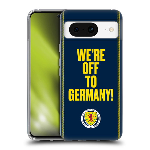 Scotland National Football Team Graphics We're Off To Germany Soft Gel Case for Google Pixel 8