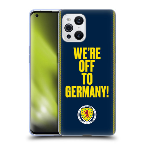 Scotland National Football Team Graphics We're Off To Germany Soft Gel Case for OPPO Find X3 / Pro