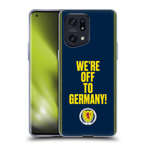 Scotland National Football Team Graphics We're Off To Germany Soft Gel Case for OPPO Find X5 Pro