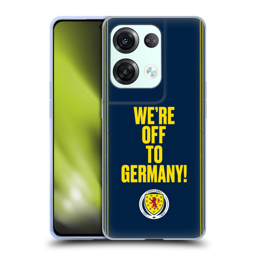 Scotland National Football Team Graphics We're Off To Germany Soft Gel Case for OPPO Reno8 Pro