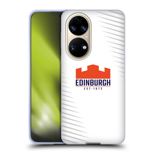 Edinburgh Rugby Graphic Art White Logo Soft Gel Case for Huawei P50