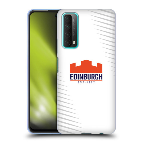 Edinburgh Rugby Graphic Art White Logo Soft Gel Case for Huawei P Smart (2021)