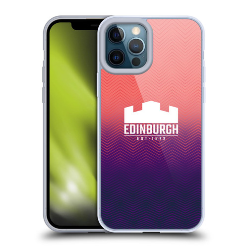 Edinburgh Rugby Graphic Art Training Soft Gel Case for Apple iPhone 12 Pro Max