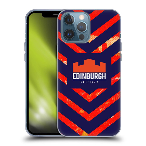 Edinburgh Rugby Graphic Art Orange Pattern Soft Gel Case for Apple iPhone 13 Pro Max