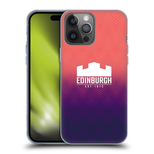 Edinburgh Rugby Graphic Art Training Soft Gel Case for Apple iPhone 14 Pro Max