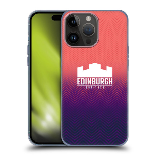 Edinburgh Rugby Graphic Art Training Soft Gel Case for Apple iPhone 15 Pro Max