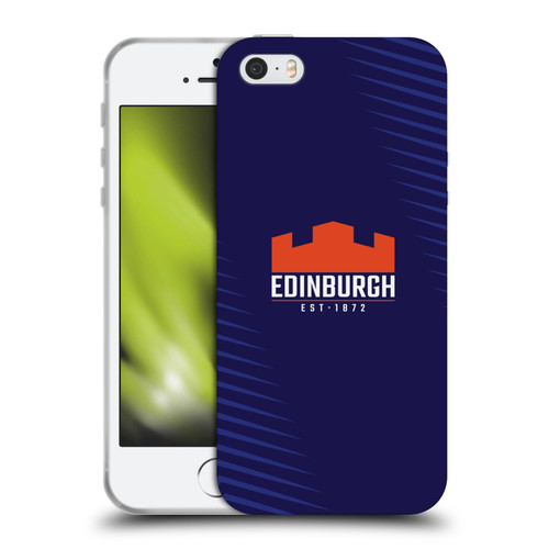 Edinburgh Rugby Graphic Art Blue Logo Soft Gel Case for Apple iPhone 5 / 5s / iPhone SE 2016
