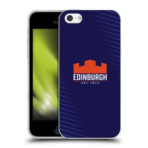 Edinburgh Rugby Graphic Art Blue Logo Soft Gel Case for Apple iPhone 5c