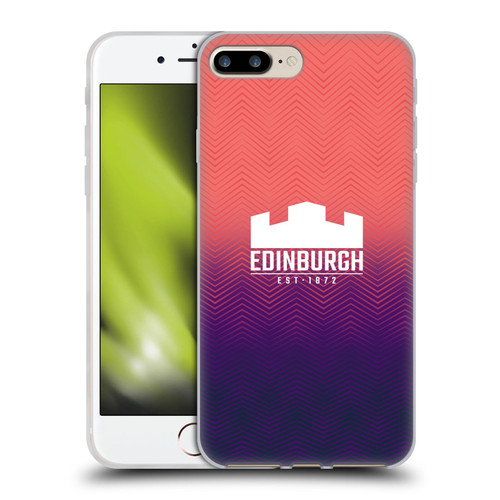 Edinburgh Rugby Graphic Art Training Soft Gel Case for Apple iPhone 7 Plus / iPhone 8 Plus