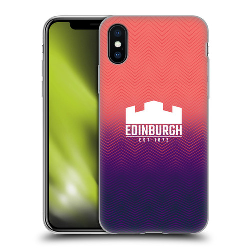 Edinburgh Rugby Graphic Art Training Soft Gel Case for Apple iPhone X / iPhone XS