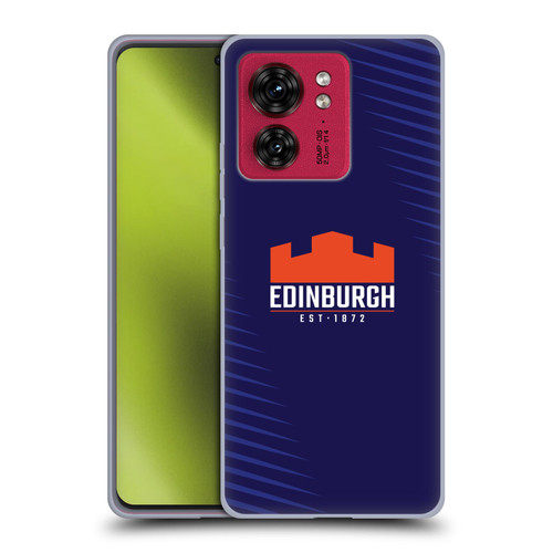 Edinburgh Rugby Graphic Art Blue Logo Soft Gel Case for Motorola Moto Edge 40