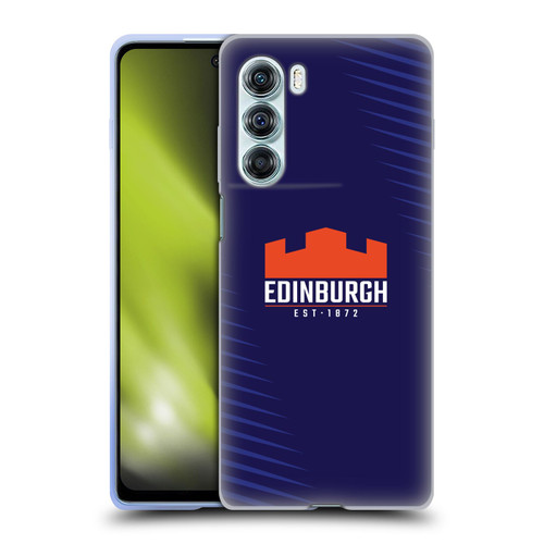 Edinburgh Rugby Graphic Art Blue Logo Soft Gel Case for Motorola Edge S30 / Moto G200 5G