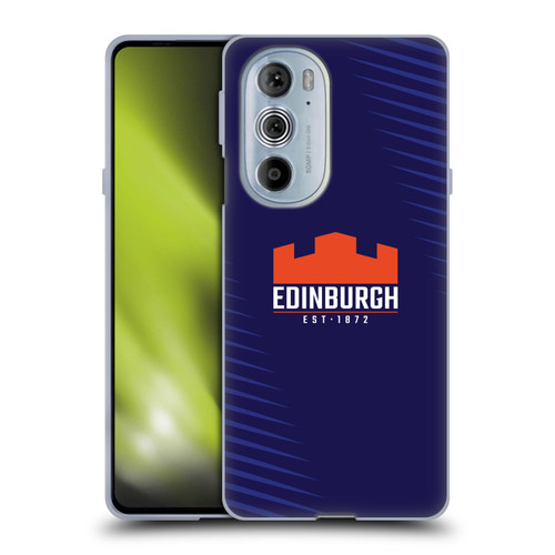 Edinburgh Rugby Graphic Art Blue Logo Soft Gel Case for Motorola Edge X30