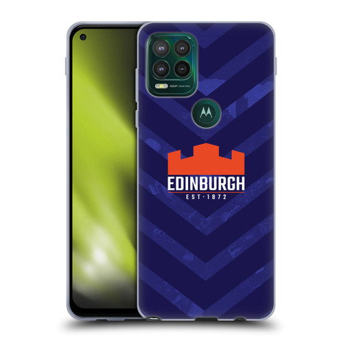 Edinburgh Rugby Graphic Art Blue Pattern Soft Gel Case for Motorola Moto G Stylus 5G 2021