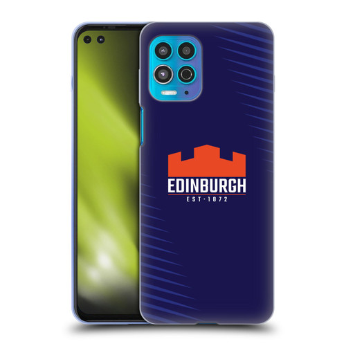 Edinburgh Rugby Graphic Art Blue Logo Soft Gel Case for Motorola Moto G100