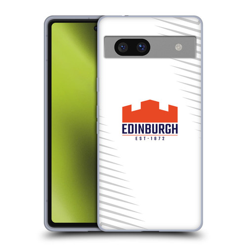 Edinburgh Rugby Graphic Art White Logo Soft Gel Case for Google Pixel 7a