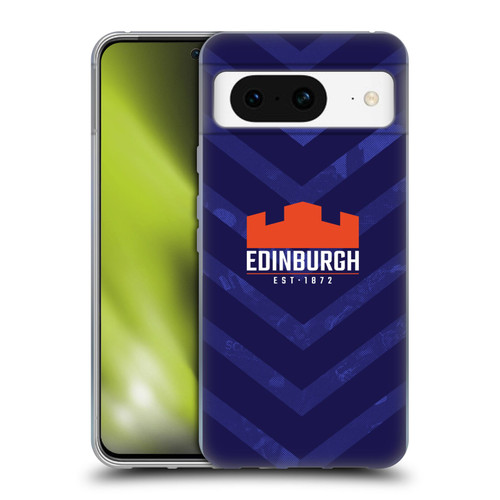 Edinburgh Rugby Graphic Art Blue Pattern Soft Gel Case for Google Pixel 8