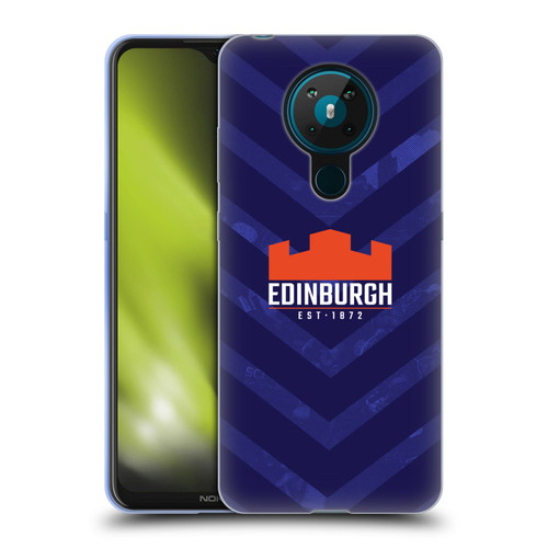 Edinburgh Rugby Graphic Art Blue Pattern Soft Gel Case for Nokia 5.3