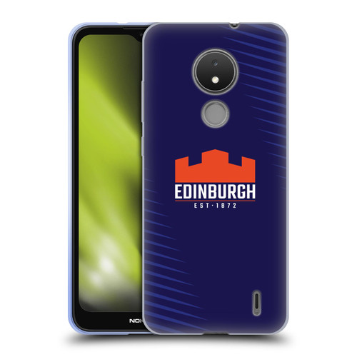 Edinburgh Rugby Graphic Art Blue Logo Soft Gel Case for Nokia C21