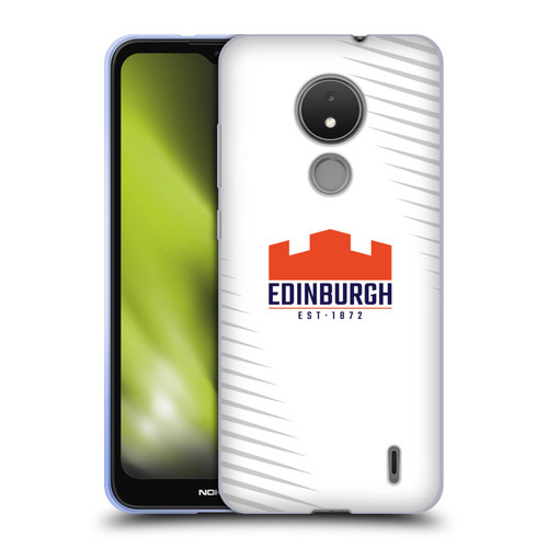 Edinburgh Rugby Graphic Art White Logo Soft Gel Case for Nokia C21