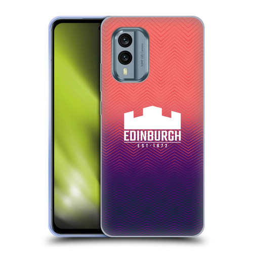 Edinburgh Rugby Graphic Art Training Soft Gel Case for Nokia X30