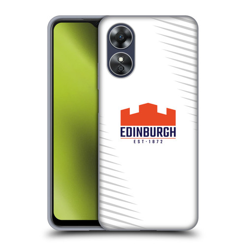 Edinburgh Rugby Graphic Art White Logo Soft Gel Case for OPPO A17
