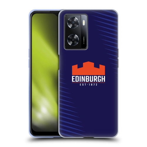 Edinburgh Rugby Graphic Art Blue Logo Soft Gel Case for OPPO A57s