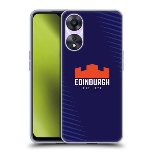 Edinburgh Rugby Graphic Art Blue Logo Soft Gel Case for OPPO A78 4G