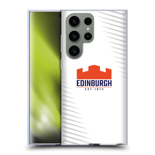 Edinburgh Rugby Graphic Art White Logo Soft Gel Case for Samsung Galaxy S23 Ultra 5G