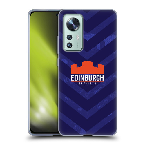 Edinburgh Rugby Graphic Art Blue Pattern Soft Gel Case for Xiaomi 12