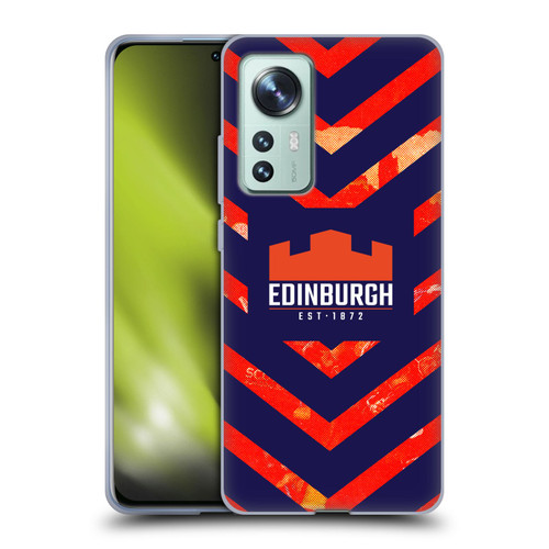Edinburgh Rugby Graphic Art Orange Pattern Soft Gel Case for Xiaomi 12