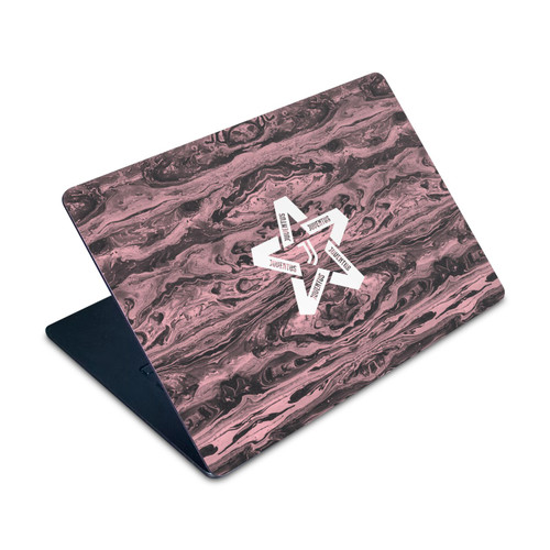 Juventus Football Club Art Black & Pink Marble Vinyl Sticker Skin Decal Cover for Apple MacBook Air 15" M2 2023 