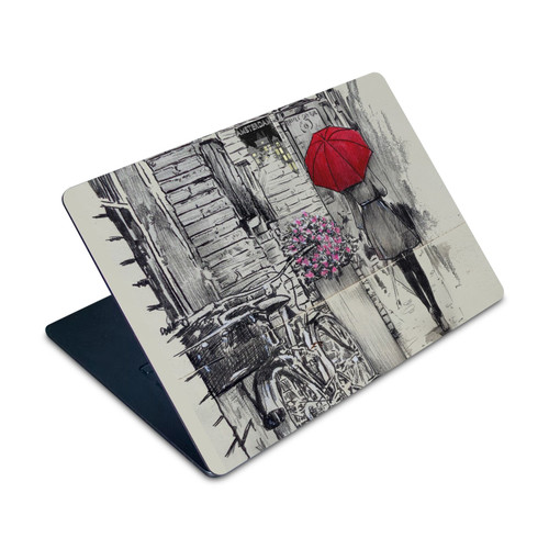 LouiJoverArt Red Ink Amsterdam Walk Vinyl Sticker Skin Decal Cover for Apple MacBook Air 15" M2/A3448 2023/2026
