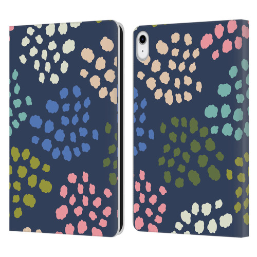 Gabriela Thomeu Art Colorful Spots Leather Book Wallet Case Cover For Apple iPad 10.9 2022/2025