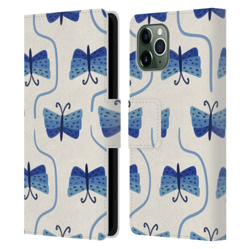 Gabriela Thomeu Art Butterfly Leather Book Wallet Case Cover For Apple iPhone 11 Pro