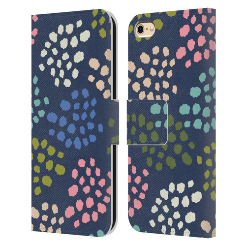 Gabriela Thomeu Art Colorful Spots Leather Book Wallet Case Cover For Apple iPhone 6 / iPhone 6s