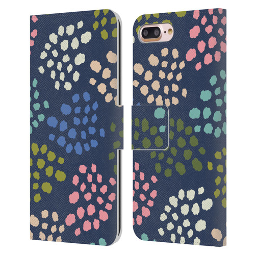 Gabriela Thomeu Art Colorful Spots Leather Book Wallet Case Cover For Apple iPhone 7 Plus / iPhone 8 Plus