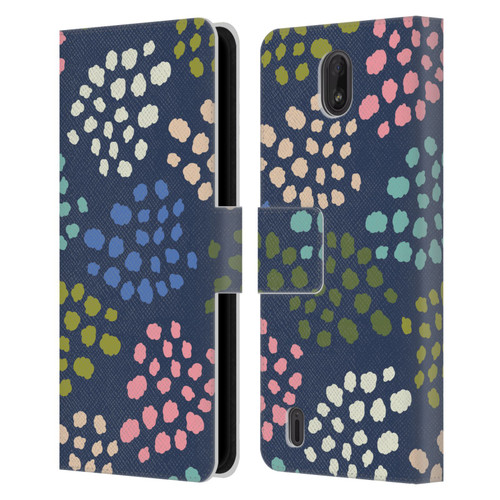Gabriela Thomeu Art Colorful Spots Leather Book Wallet Case Cover For Nokia C01 Plus/C1 2nd Edition