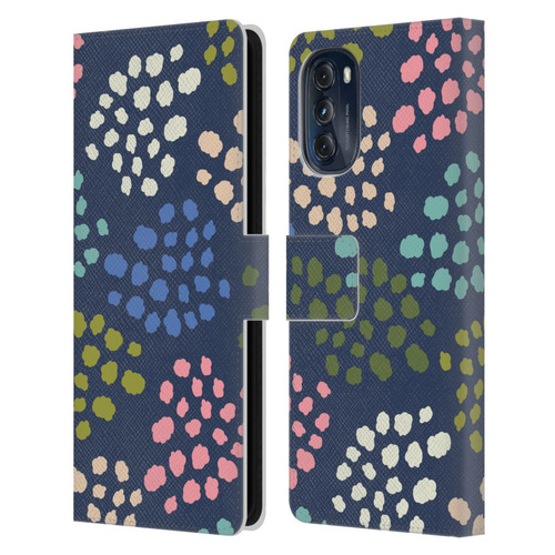 Gabriela Thomeu Art Colorful Spots Leather Book Wallet Case Cover For Motorola Moto G (2022)