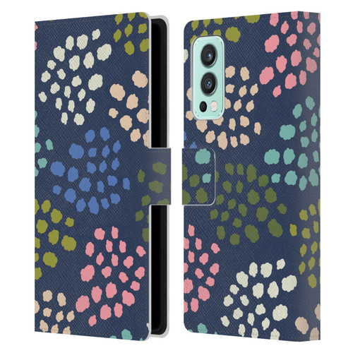 Gabriela Thomeu Art Colorful Spots Leather Book Wallet Case Cover For OnePlus Nord 2 5G
