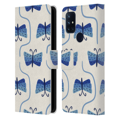 Gabriela Thomeu Art Butterfly Leather Book Wallet Case Cover For OnePlus Nord N10 5G