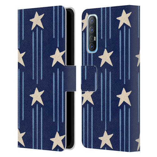 Gabriela Thomeu Art Big Dark Star Leather Book Wallet Case Cover For OPPO Find X2 Neo 5G