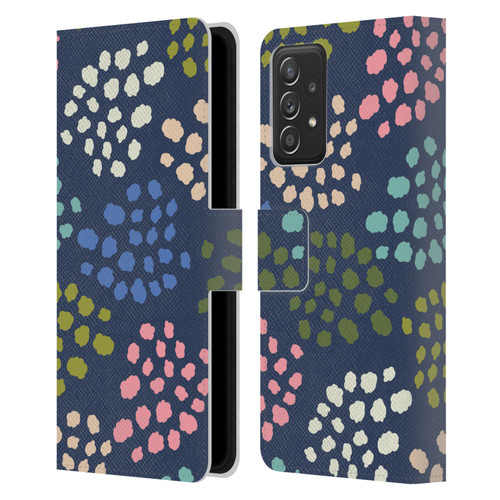 Gabriela Thomeu Art Colorful Spots Leather Book Wallet Case Cover For Samsung Galaxy A52 / A52s / 5G (2021)