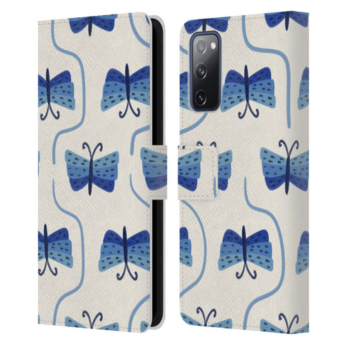 Gabriela Thomeu Art Butterfly Leather Book Wallet Case Cover For Samsung Galaxy S20 FE / 5G