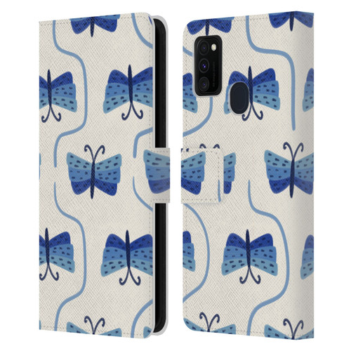 Gabriela Thomeu Art Butterfly Leather Book Wallet Case Cover For Samsung Galaxy M30s (2019)/M21 (2020)