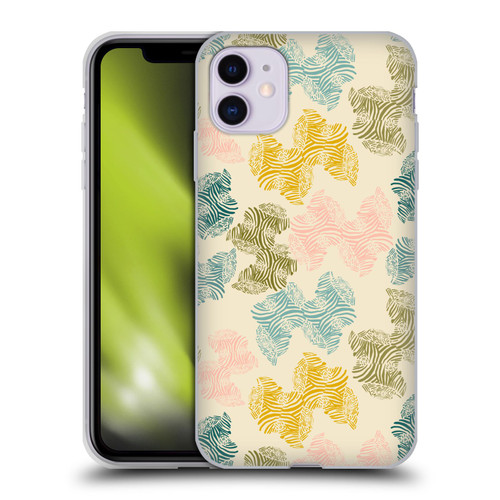 Gabriela Thomeu Art Zebra Green Soft Gel Case for Apple iPhone 11