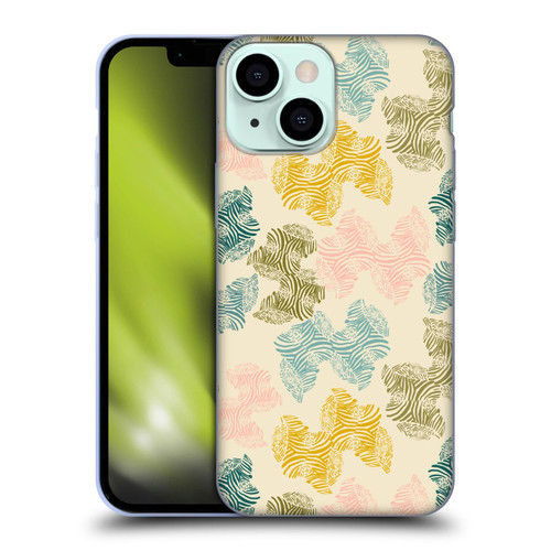 Gabriela Thomeu Art Zebra Green Soft Gel Case for Apple iPhone 13 Mini