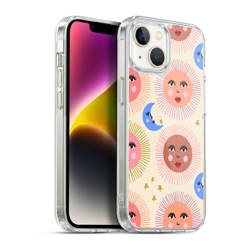 Gabriela Thomeu Art Sun Moon Star Soft Gel Case for Apple iPhone 14