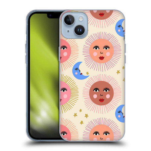 Gabriela Thomeu Art Sun Moon Star Soft Gel Case for Apple iPhone 14 Plus